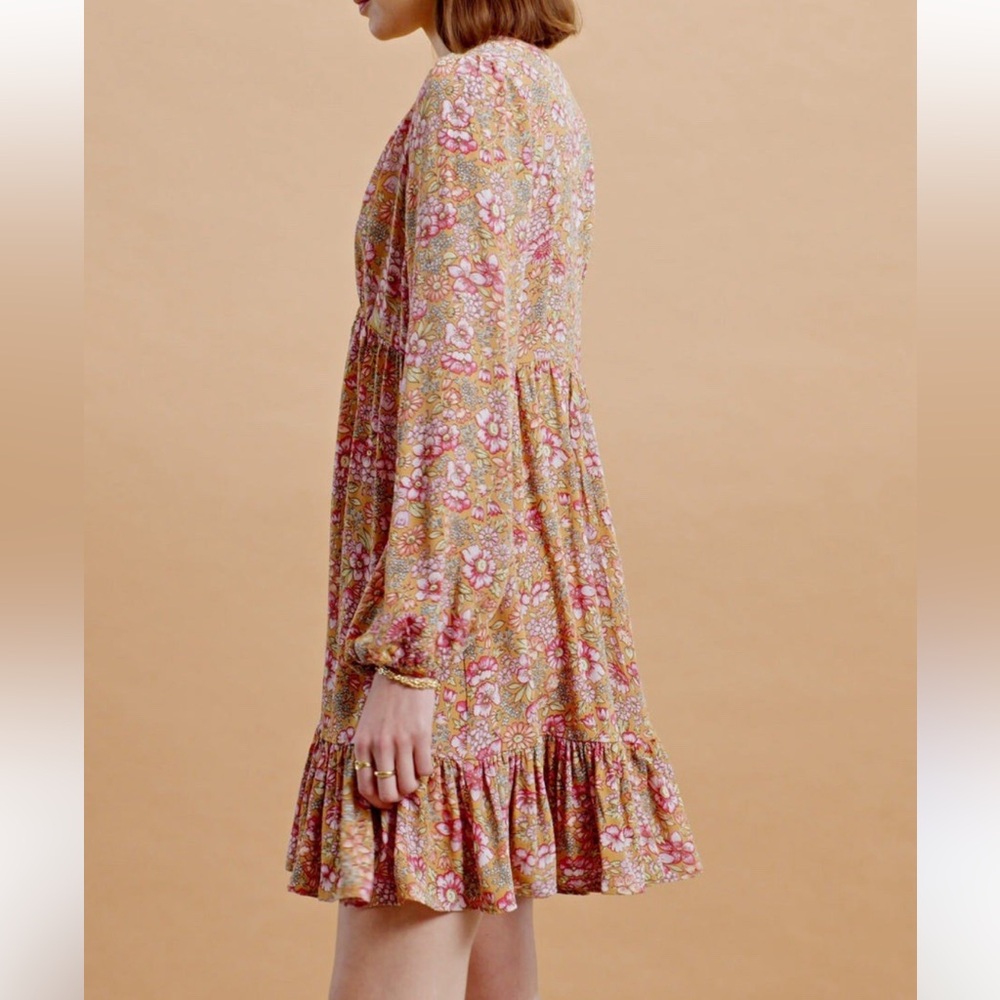 ByTIMO floral long sleeve mini dress - Picture 3 of 9